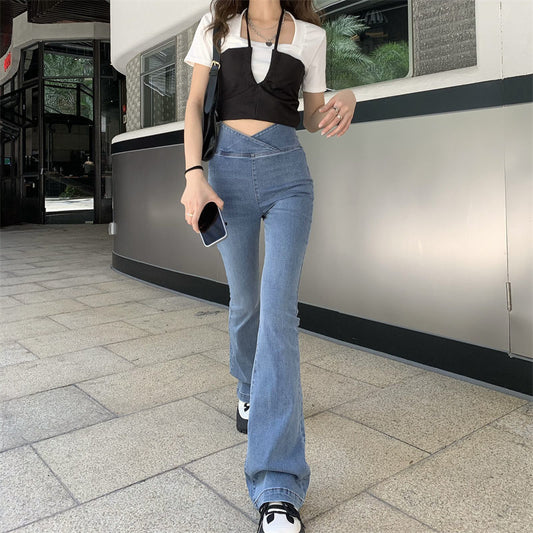 Cassidy™ | Hoch sitzende Crossover-Jeggings