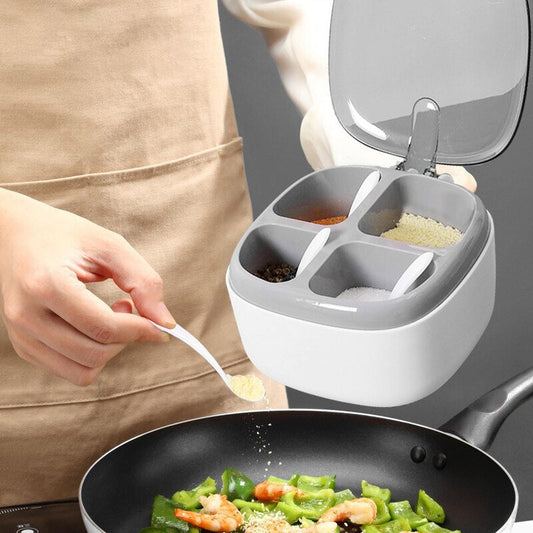 Quadbox™️ I 4 in 1 Aufbewahrungsbox für Gewürze