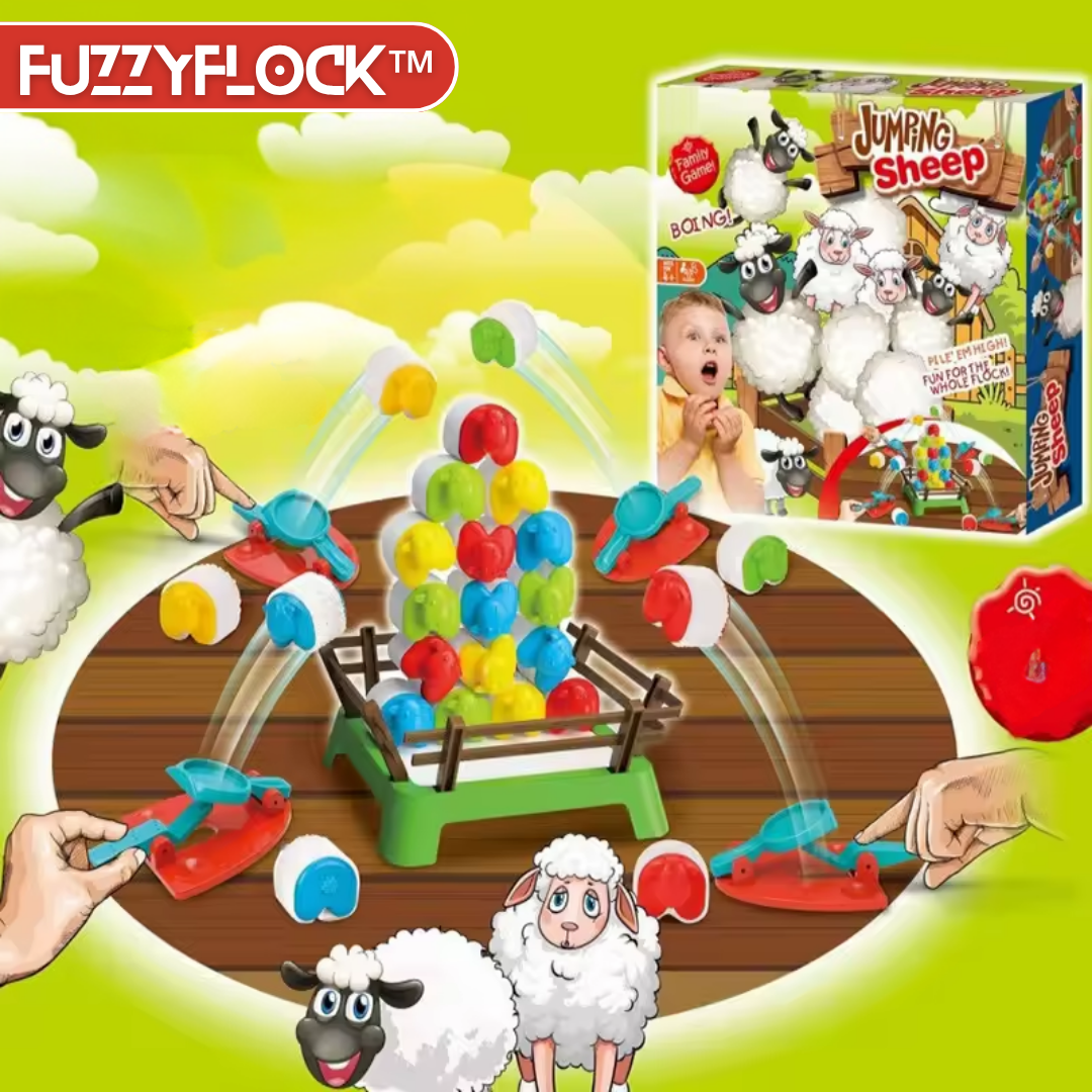 FuzzyFlock™ – Springende Schafe Brettspiel