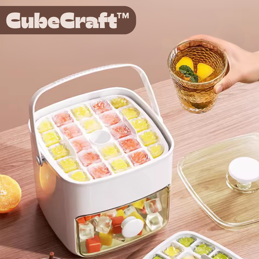 CubeCraft™ - Einfaches Eiswürfelform-Tablett