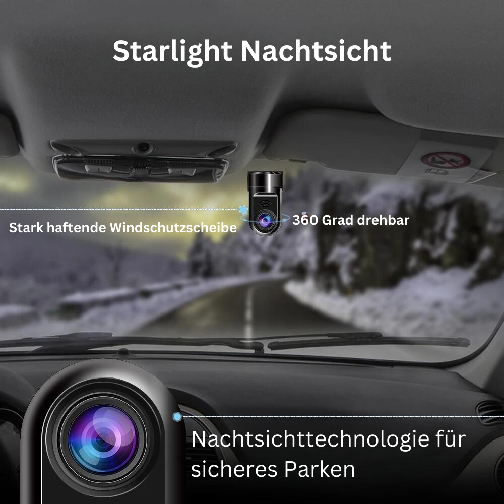 ViewGuard™ | 1080P HD 360° drehbare Mini Dashcam