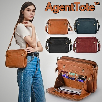 AgentTote™ | Leder-Crossbody-Tasche