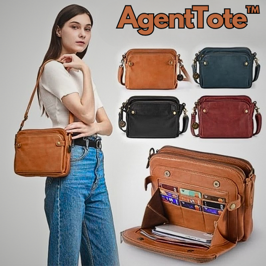 AgentTote™ | Leder-Crossbody-Tasche