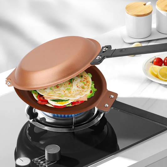 FlipEase™ – Doppelseitige Antihaft-Pfanne