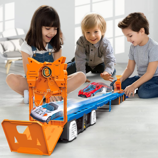 RaceTruck™ - 2-in-1 Klappbare Rennstrecken-Spielzeug