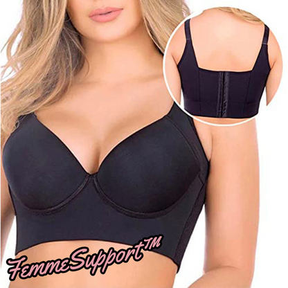 FemmeSupport™ | Tiefer Cup-Stütz-BH