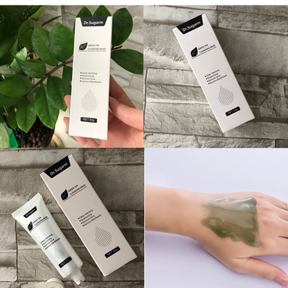 Pure Glow™ Grüner Tee Gesichtspeeling Maske (1+1 Gratis!)