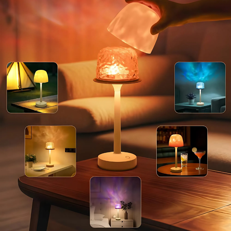 AquaGlow™ - Wasserplätscherndes Nachtlicht