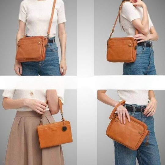 AgentTote™ | Leder-Crossbody-Tasche