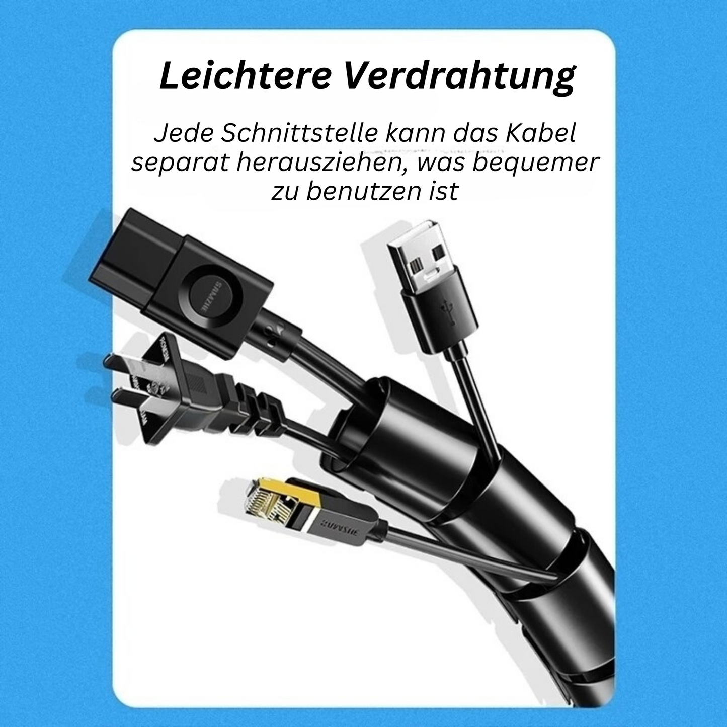 CableGuard™️ I Kabelspirale Drahtorganisator (1+1 GRATIS)