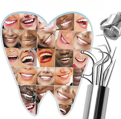 OralShine™ - Zahnstocherset aus Edelstahl