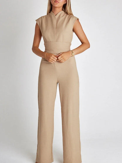 BoldBare™ | Ärmelloses Weitbein-Jumpsuit