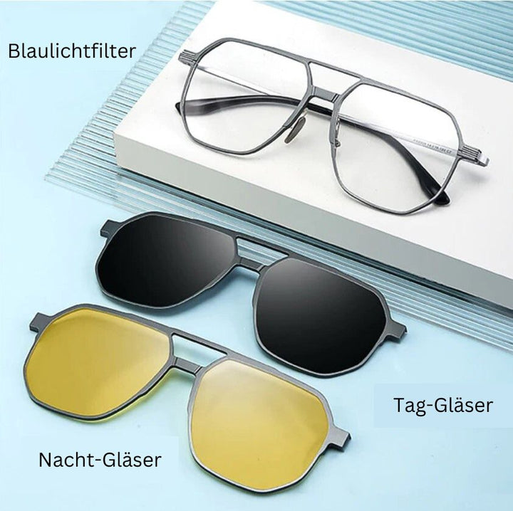 TriPlex™ - 3 in 1 Polarisierte Sonnenbrille