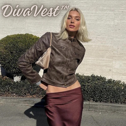 DivaVest™ - Damen Lederjacke