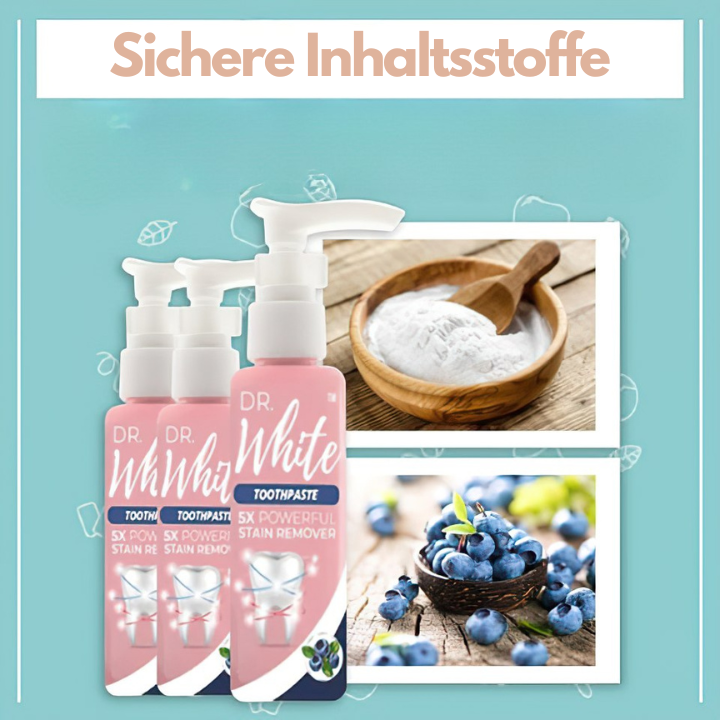 Dr.White™ - Sofort aufhellende Zahnpasta (1+1 GRATIS)