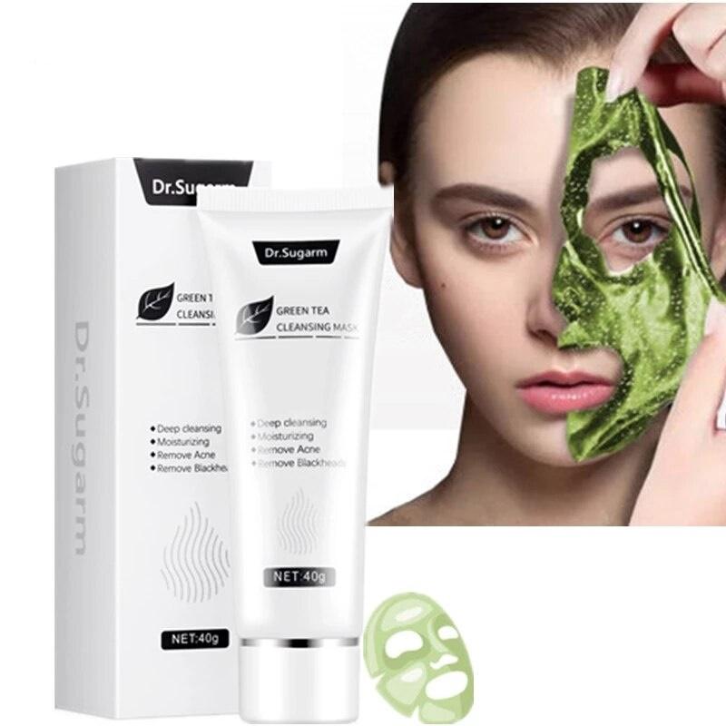 Pure Glow™ Grüner Tee Gesichtspeeling Maske (1+1 Gratis!)