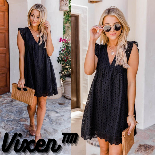 Vixen™ - Damen-Spitzenkleid mit V-Ausschnitt