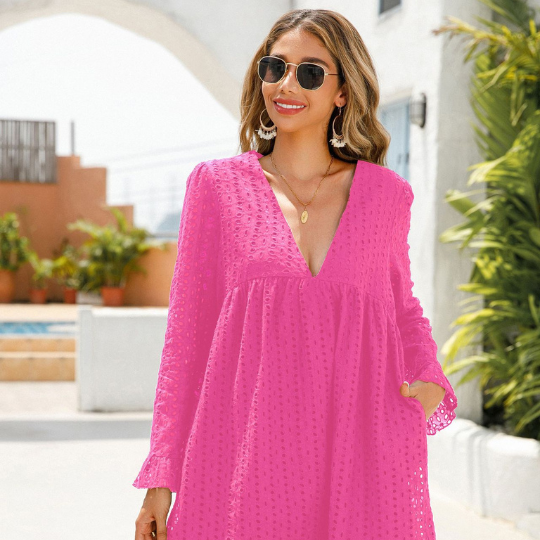 Vixen™ - Damen-Spitzenkleid mit V-Ausschnitt