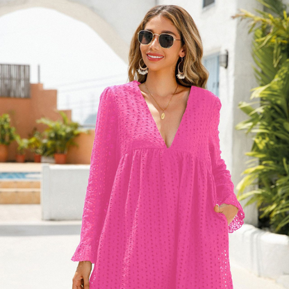 Vixen™ - Damen-Spitzenkleid mit V-Ausschnitt