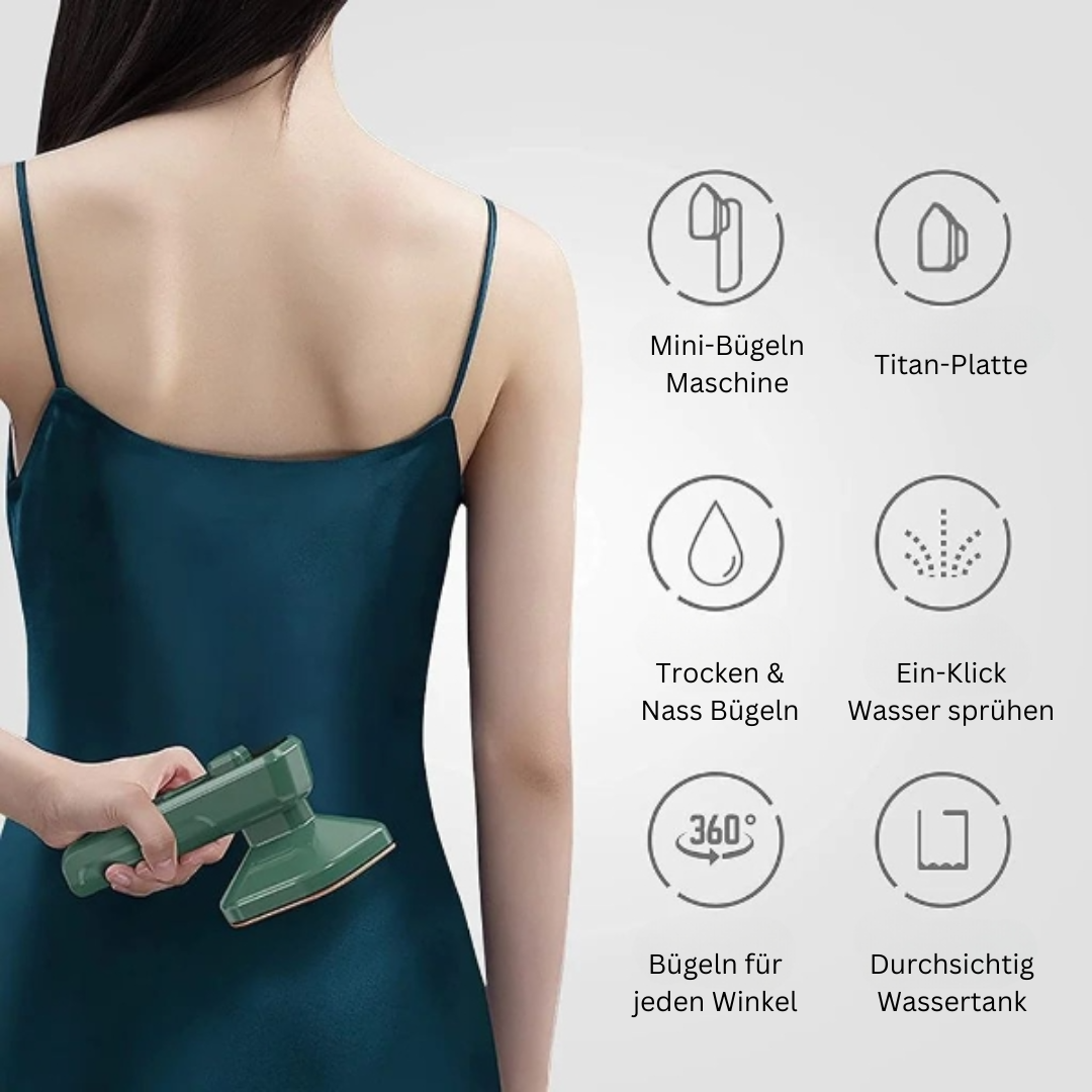 QuickPress™ Tragbares Mini-Dampfbügeleisen