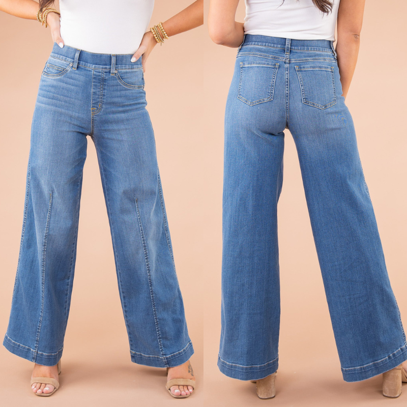 WideChic™ - Schlupfjeans mit weitem Bein