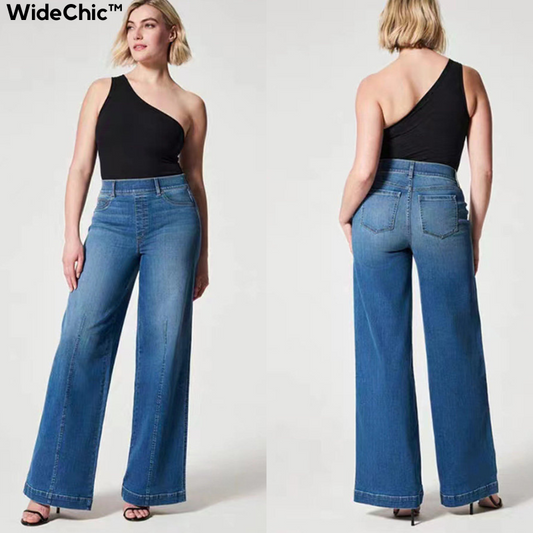 WideChic™ - Schlupfjeans mit weitem Bein