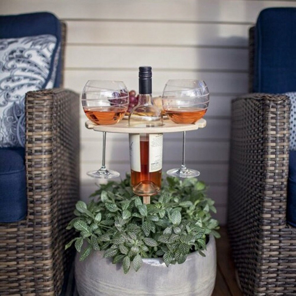 WineMate™ - Zusammenklappbarer Weintisch