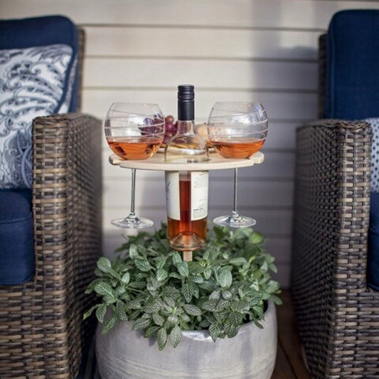 WineMate™ - Zusammenklappbarer Weintisch